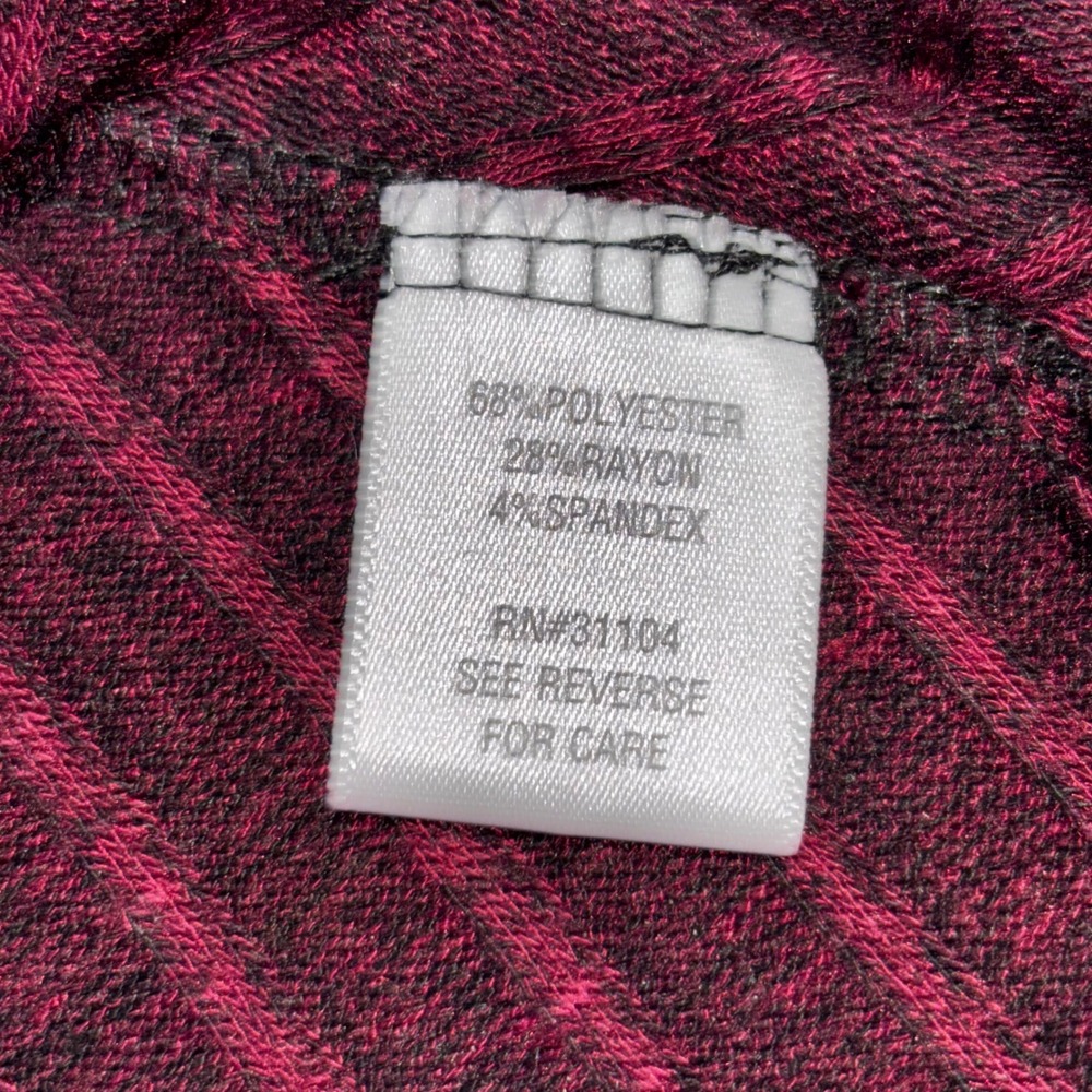 New Directions Ribbed Knit Tunic 3/4 Sleeve Mock Neck Flared Women's L (E8-HP) - Picture 4 of 7